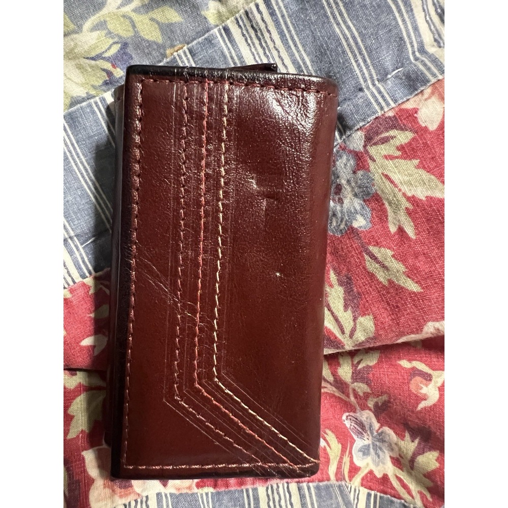 Vintage Rolfs Key Kaddy Cowhide Leather Brown? Maroon? Ladysmith Ladies‎ 6 Hooks